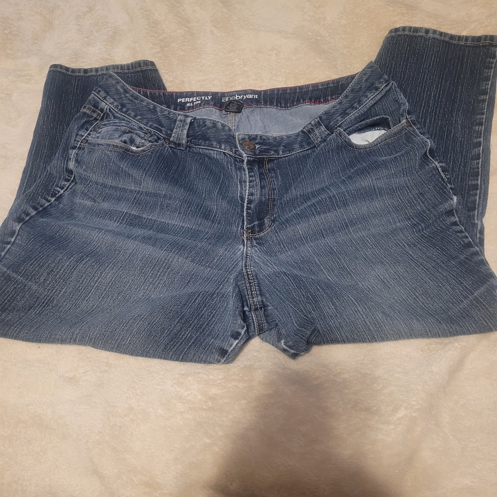 Lane Bryant Women's Dark Blue Boot Cut Jeans